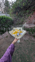 Sunny Daisy Meadow Crochet Bouquet