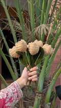 Warm Beige Crochet Tulip Stem