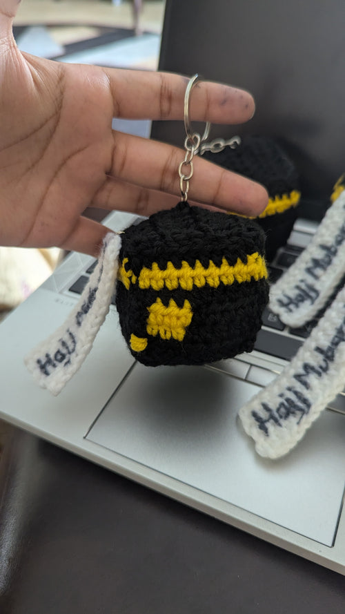 Sacred Kaaba Hajj Mubarak Keychain