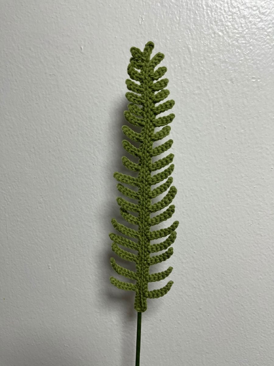 Olive Green Fern Leaf Stem