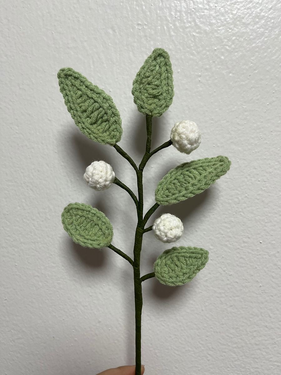 Snowberry Blossom Spray Stem