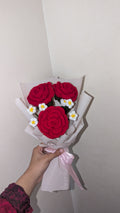 Romantic Crimson & Daisy Bouquet