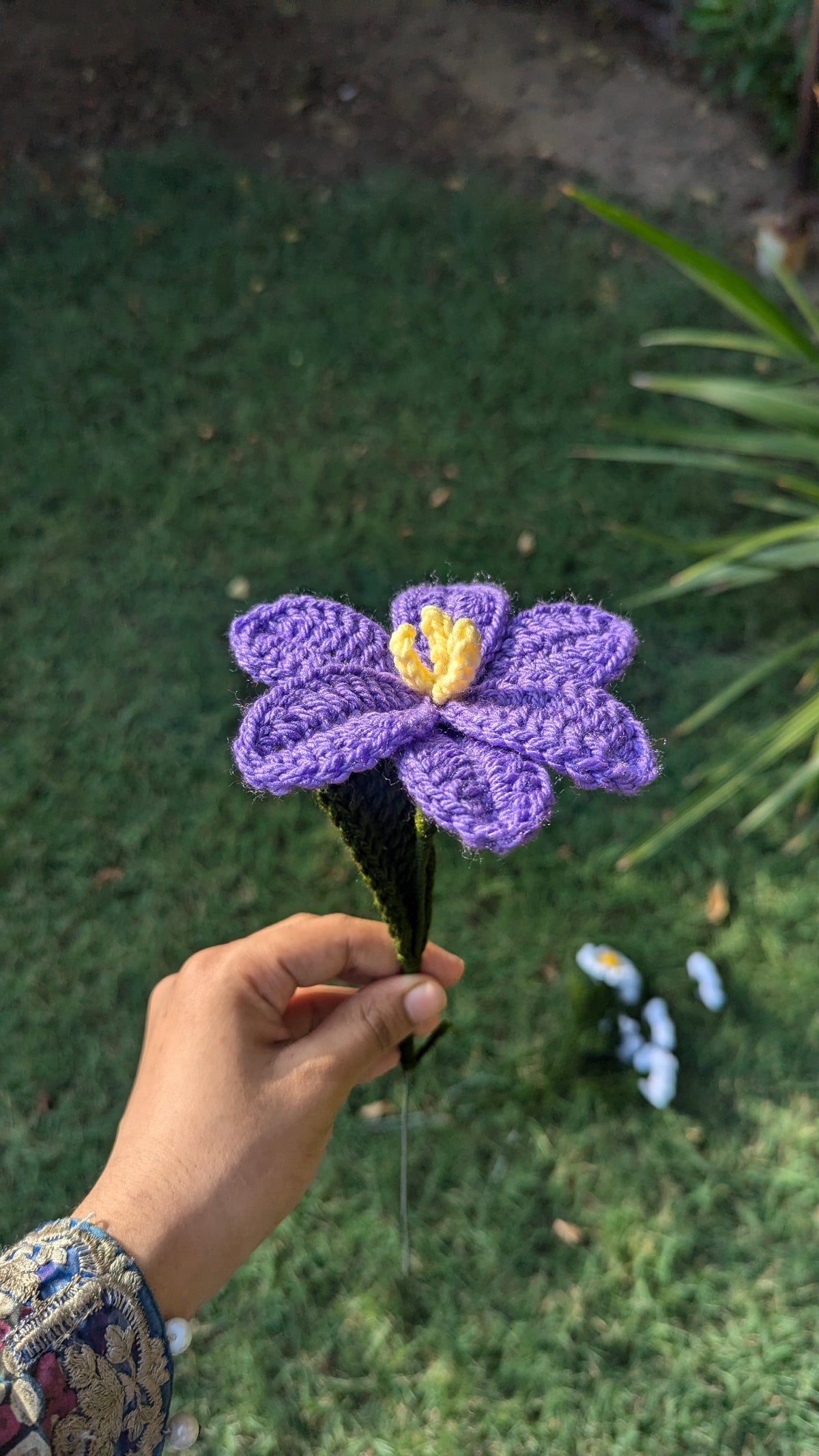 Lavender Lily Crochet Stem