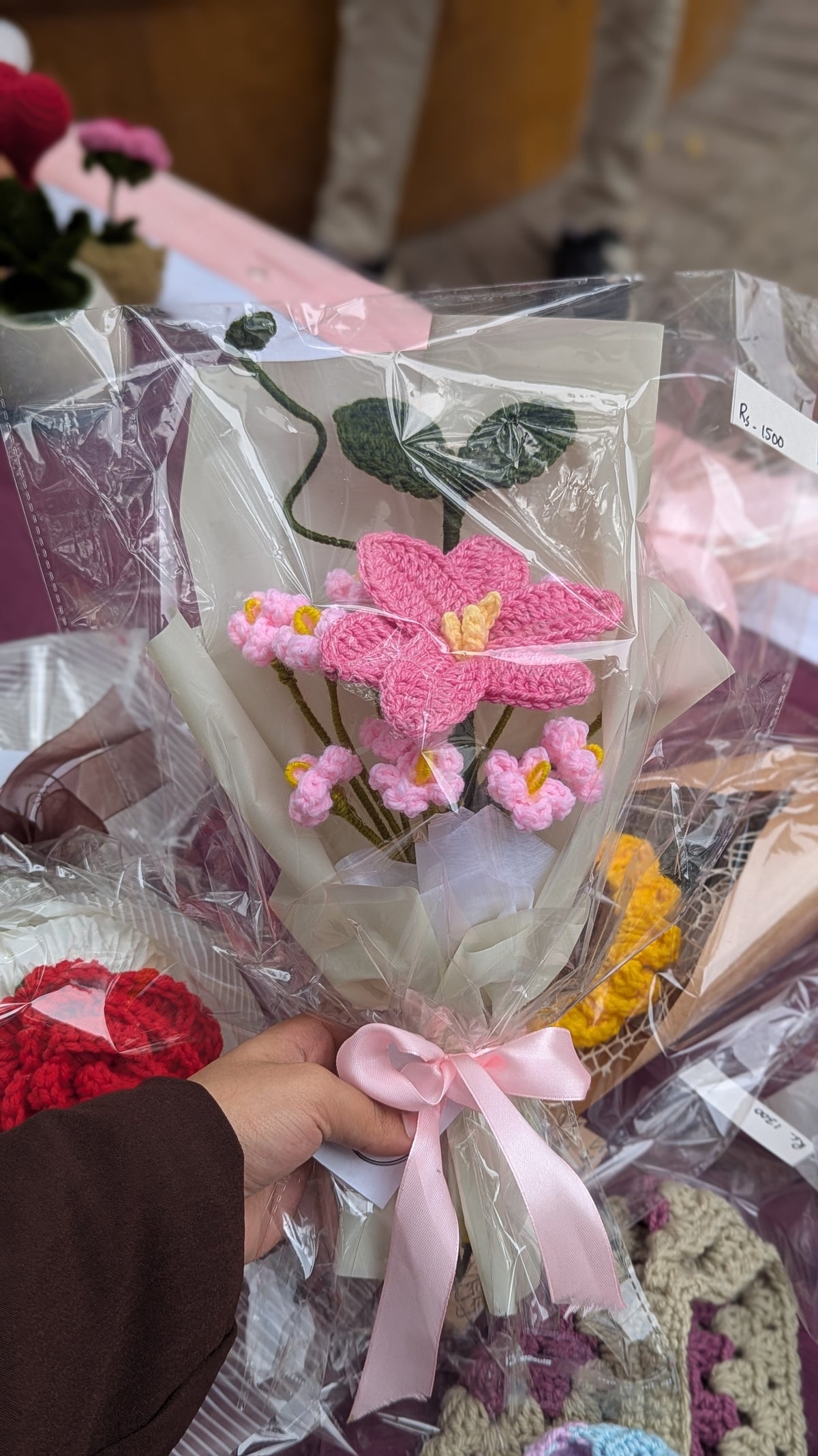 Soft Pink Starburst Lily Bouquet