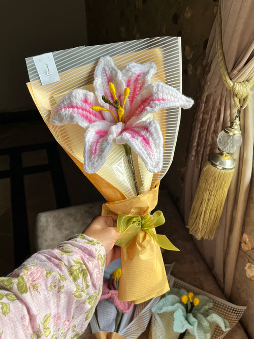 Pink Stargazer Lily Accent Bouquet
