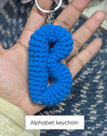B Alphabet Hanging Charm Keychain