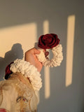 Crimson Rose Crochet Gajra