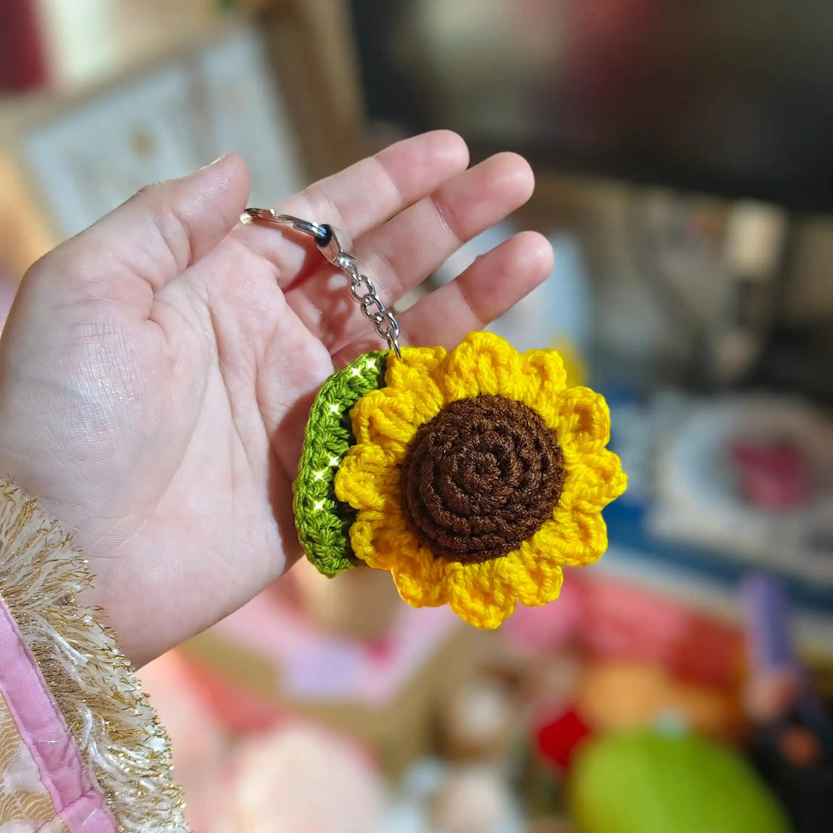 Sunflower Keychain