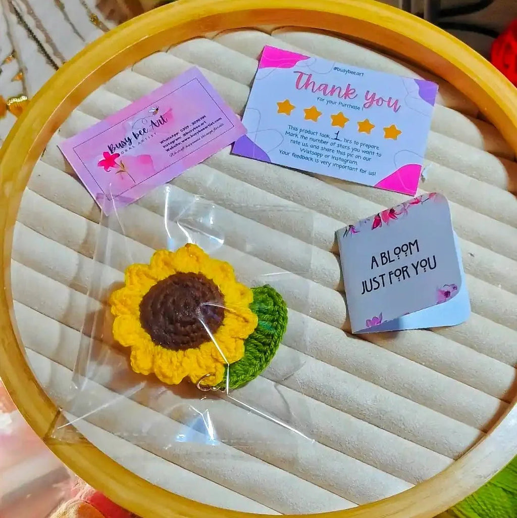 Sunflower Keychain
