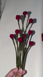 Petite Crimson Berry Spray Stem