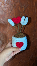Love You Crochet Letter Pot