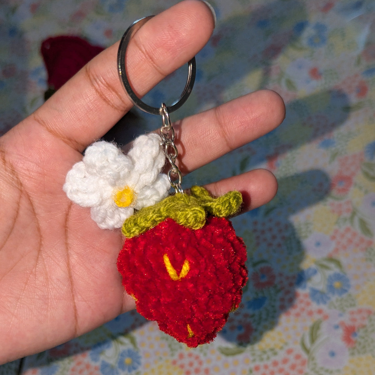 Strawberry keychain