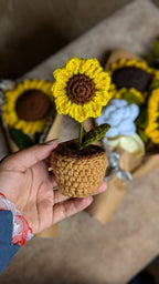 Sunflower pot (5 inches)