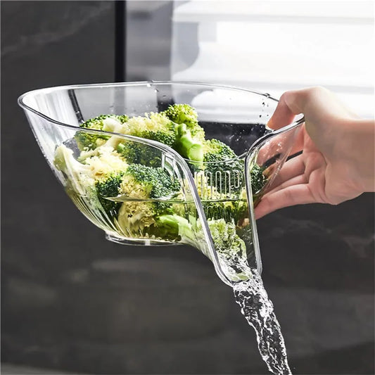 Multifunctional washing Drain Basket Household Vegetable Basin Kitchen Washing Fruit Plate Cleaning Gadget Kitchen Accessories