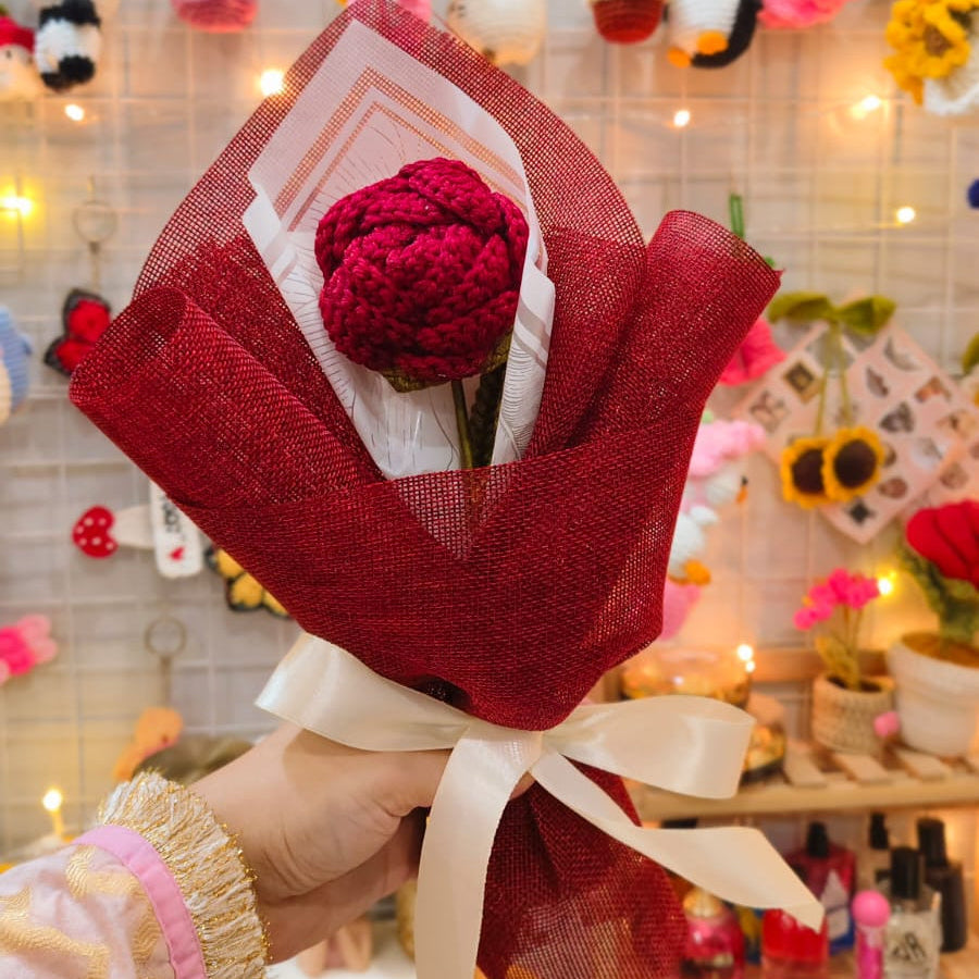 Maroon Deep Red Rose Bouquet