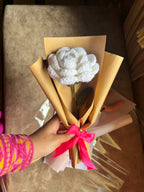 white rose bouquet