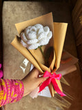 white rose bouquet