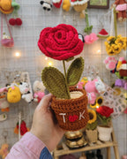 Rose Flower Pot (7 Inches)
