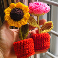 Rose & Sunflower Pots -  Combo
