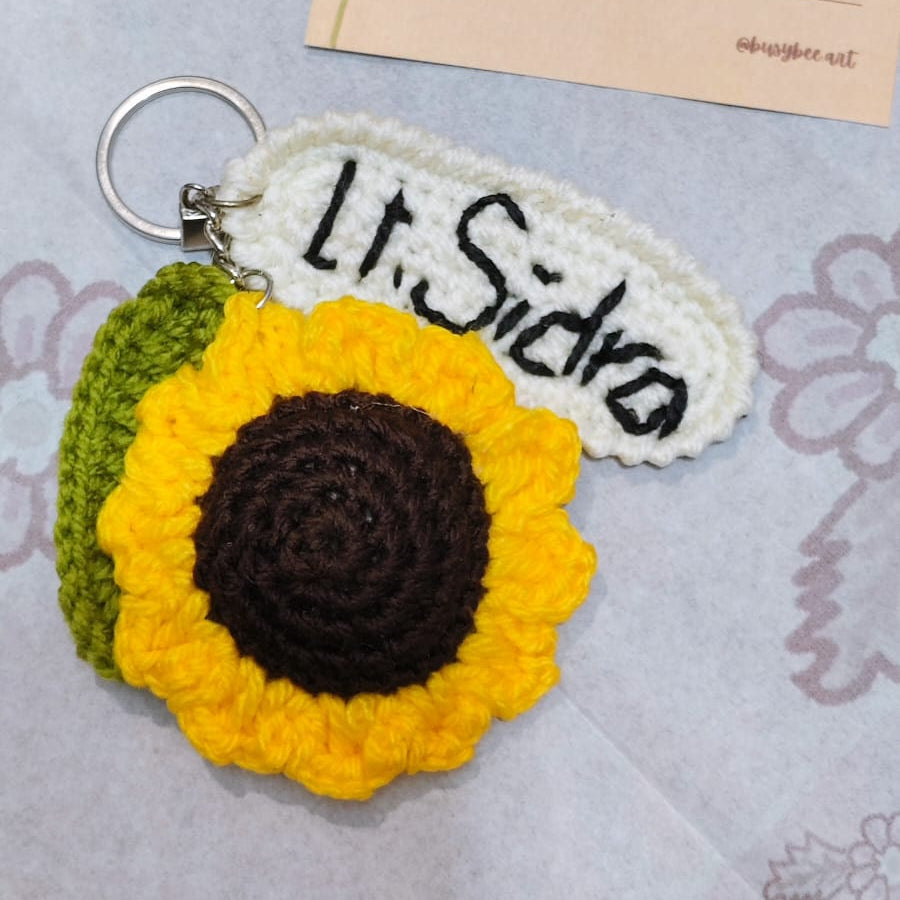 Sunflower Keychain