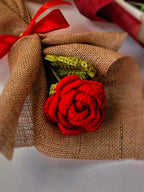 Medium Rose flower bouquet with free greeting card
