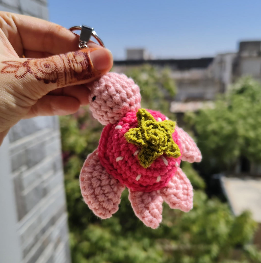 Cute Pocket Turtle Keychain