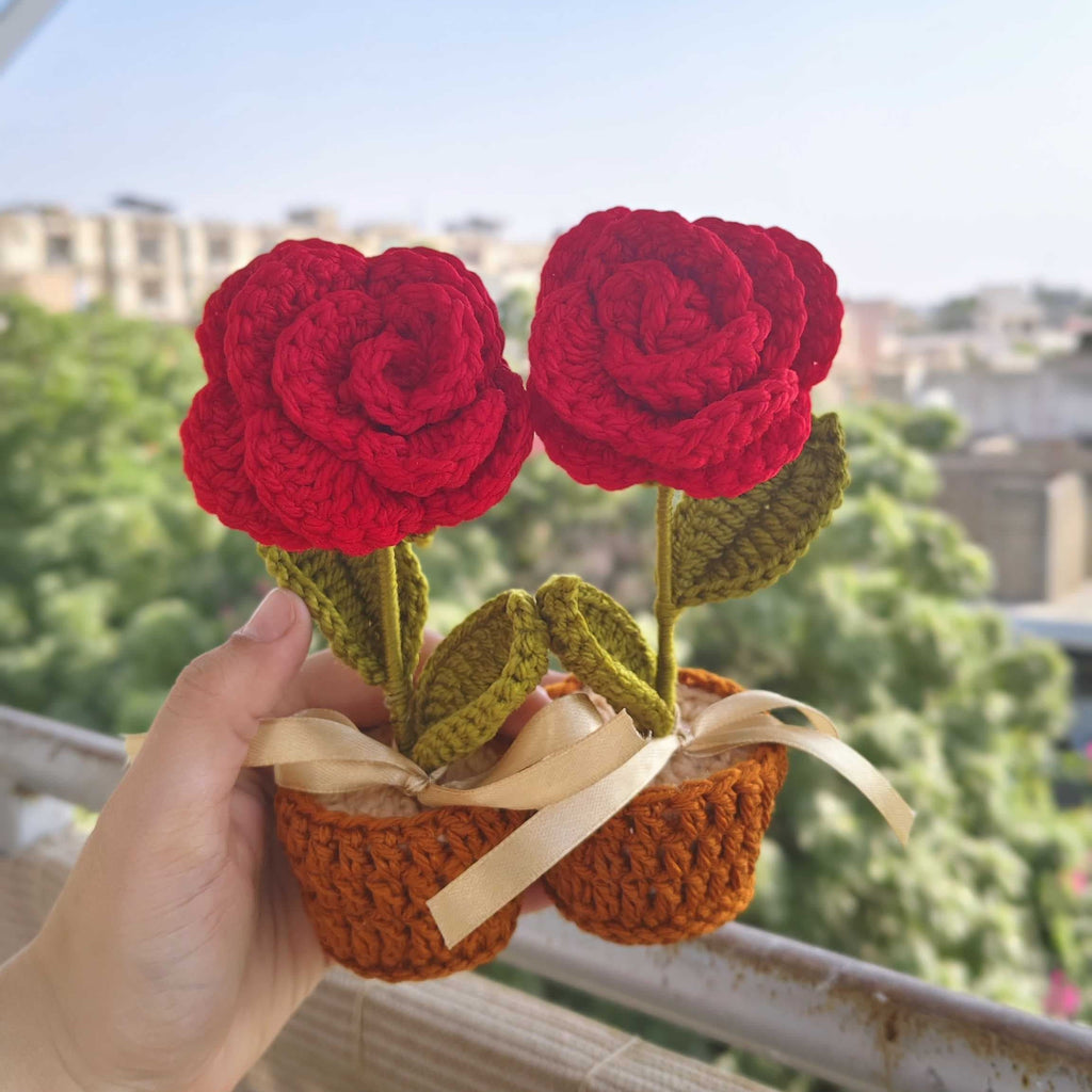 Red Rose pot | 5 inch