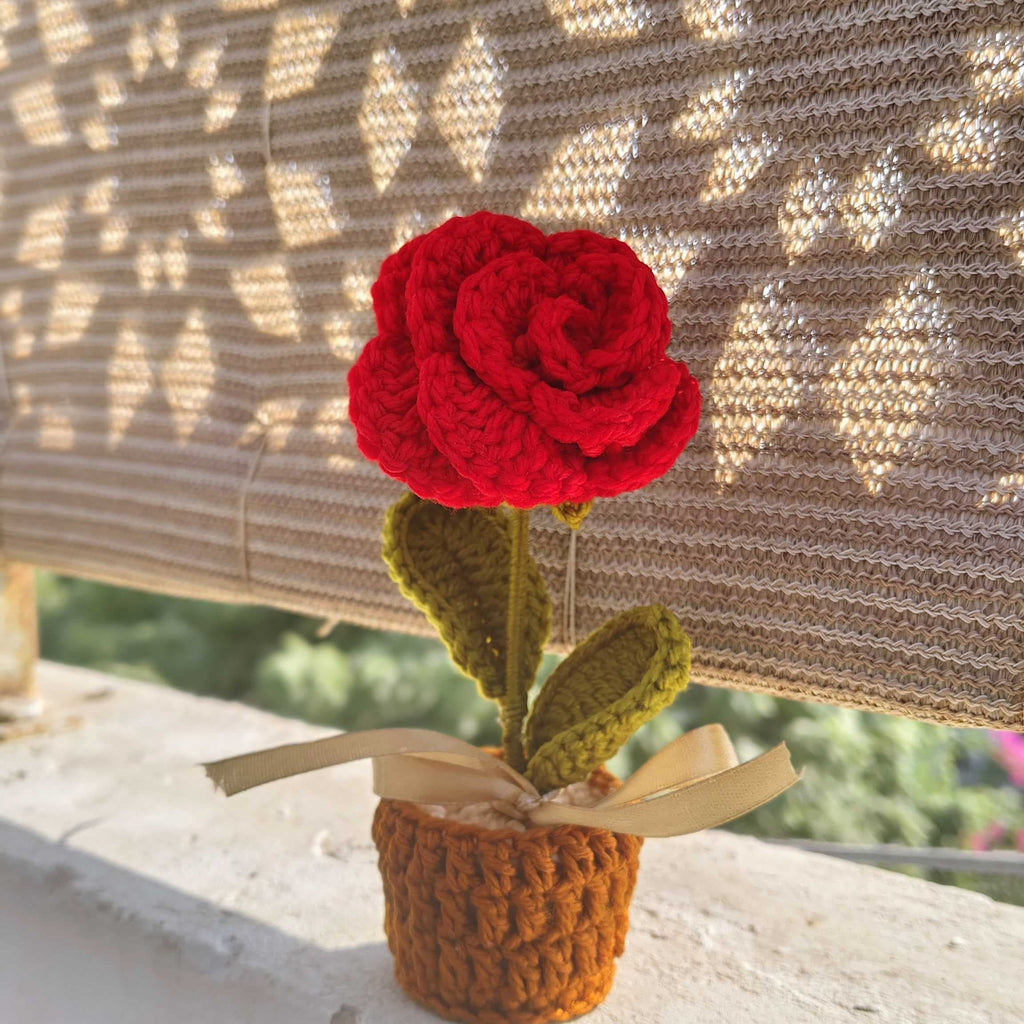 Red Rose pot | 5 inch
