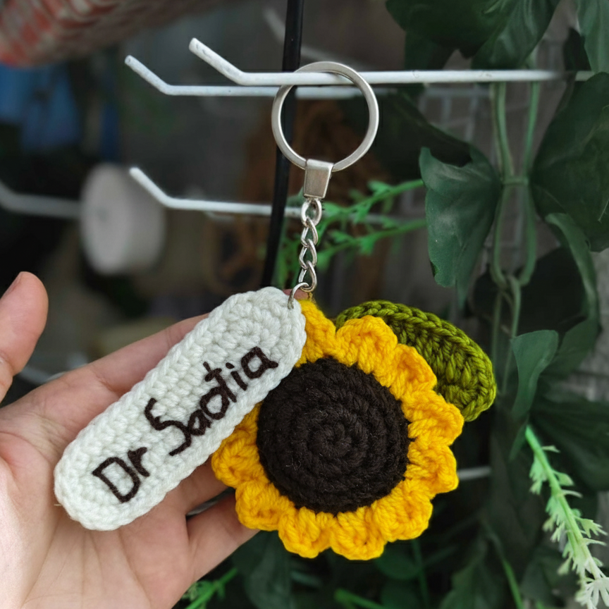 Sunflower Keychain